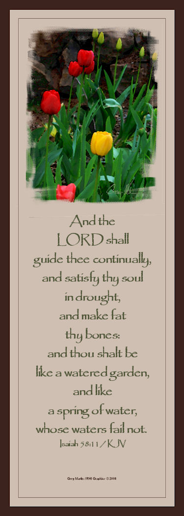 And The Lord Shall Guide Thee ...